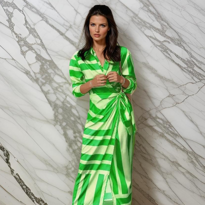Miral – Eleganckie sukienki kopertowe z wzorem