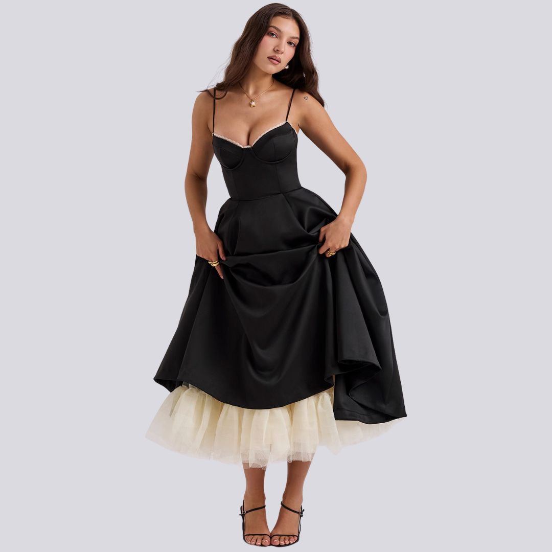 Diorella - Elegancka sukienka maxi