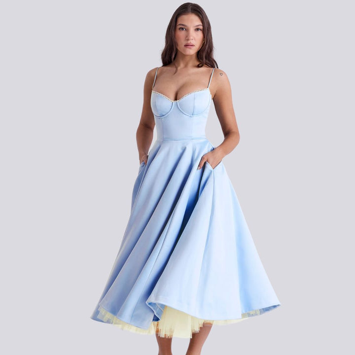 Diorella - Elegancka sukienka maxi