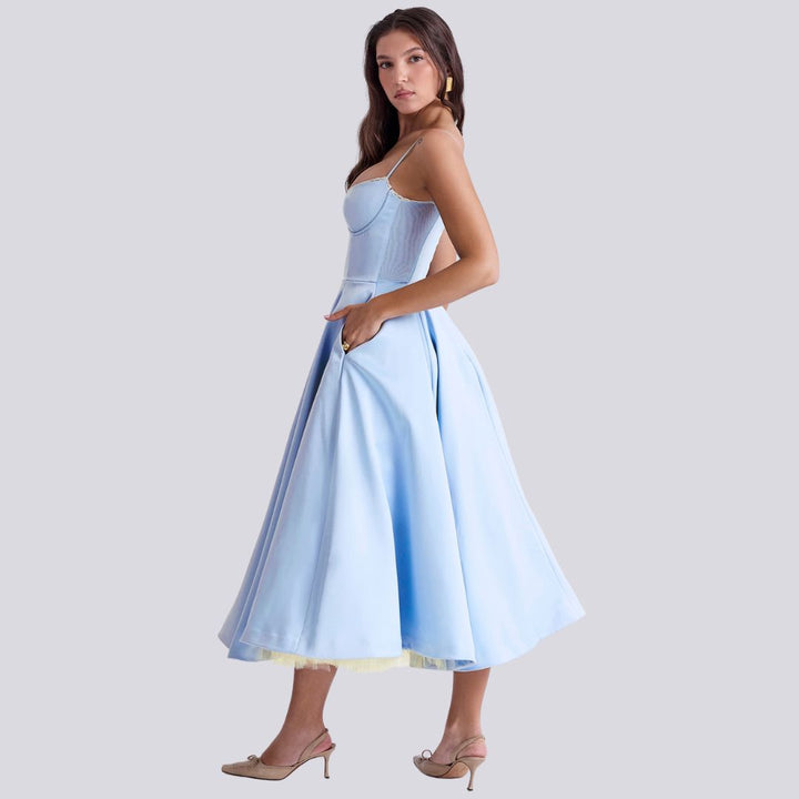 Diorella - Elegancka sukienka maxi
