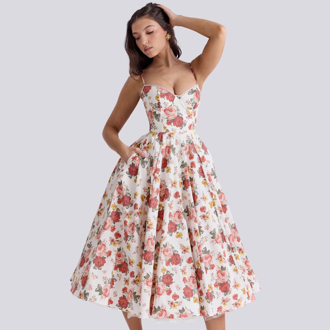 Diorella - Elegancka sukienka maxi