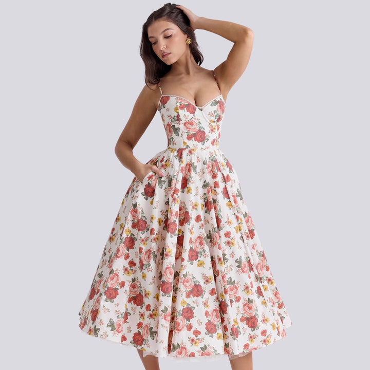 Diorella - Elegancka sukienka maxi