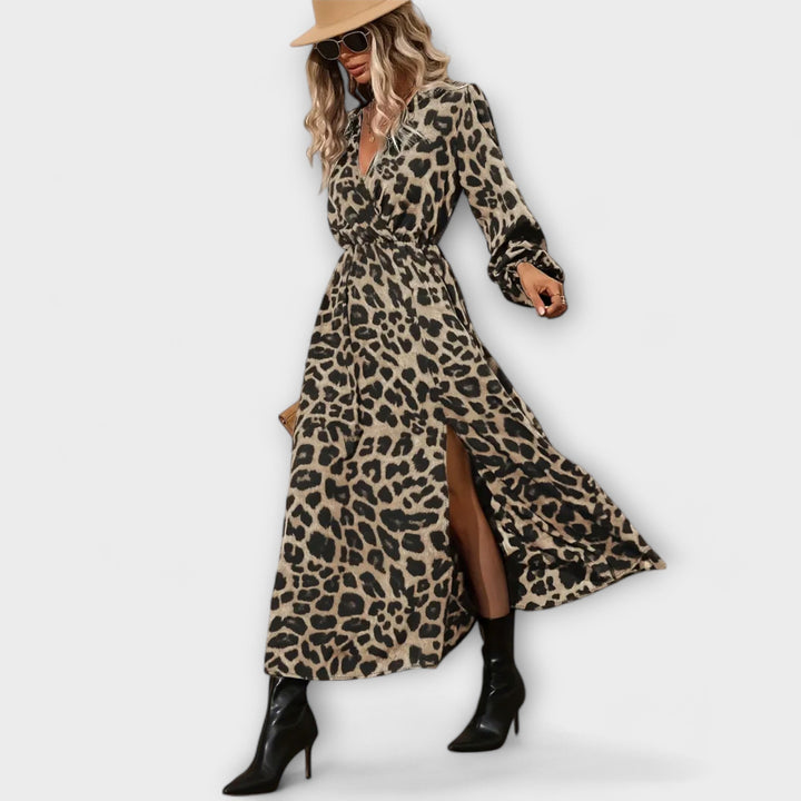 Natalie - Stylowe sukienki w leopardzim wzorze