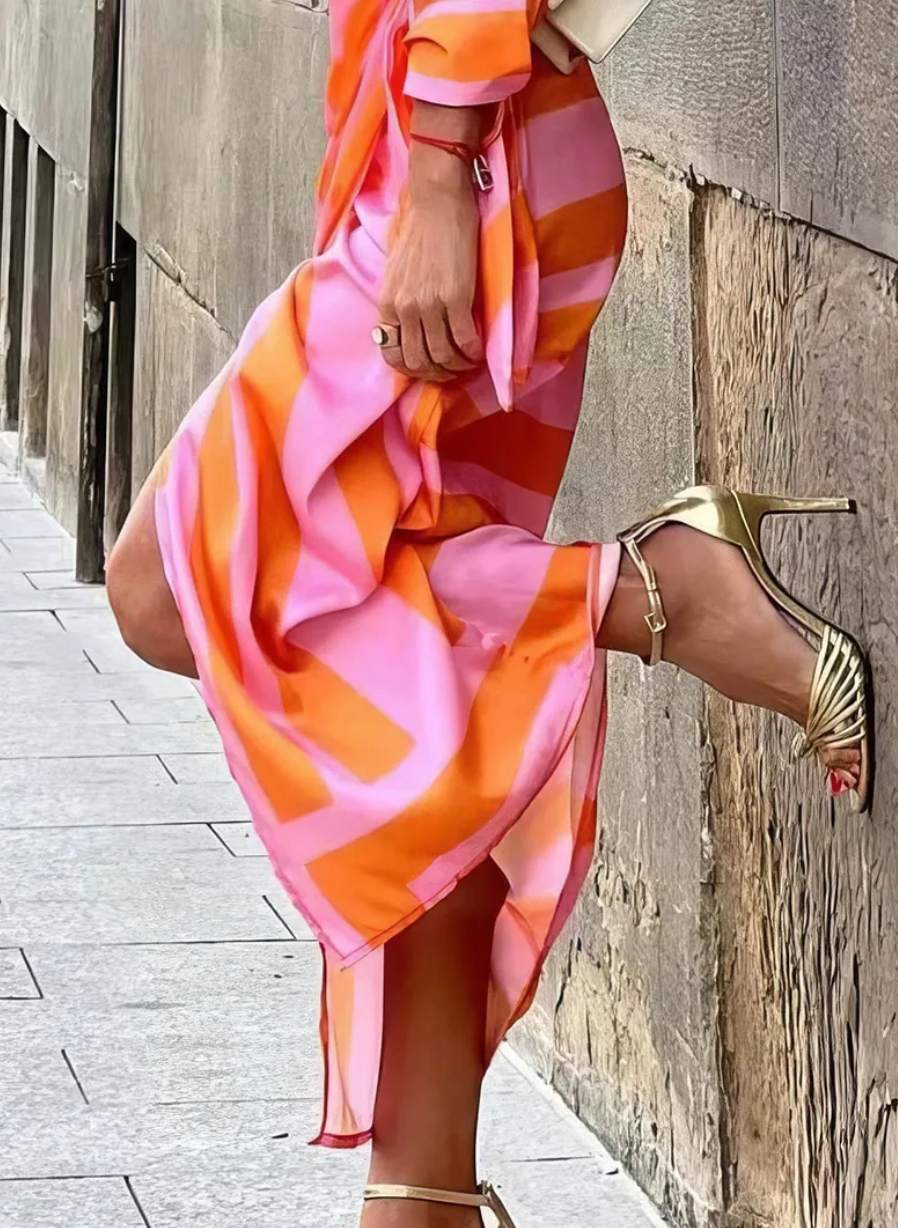 Miral – Eleganckie sukienki kopertowe z wzorem