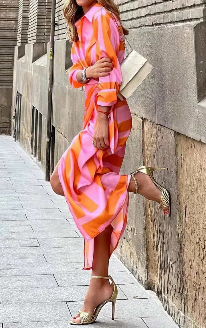 Miral – Eleganckie sukienki kopertowe z wzorem