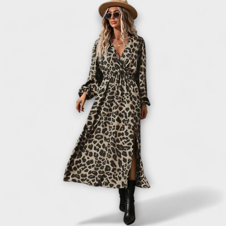 Natalie - Stylowe sukienki w leopardzim wzorze