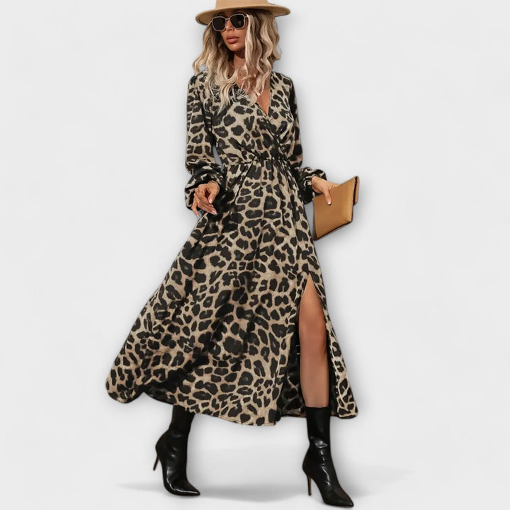 Natalie - Stylowe sukienki w leopardzim wzorze
